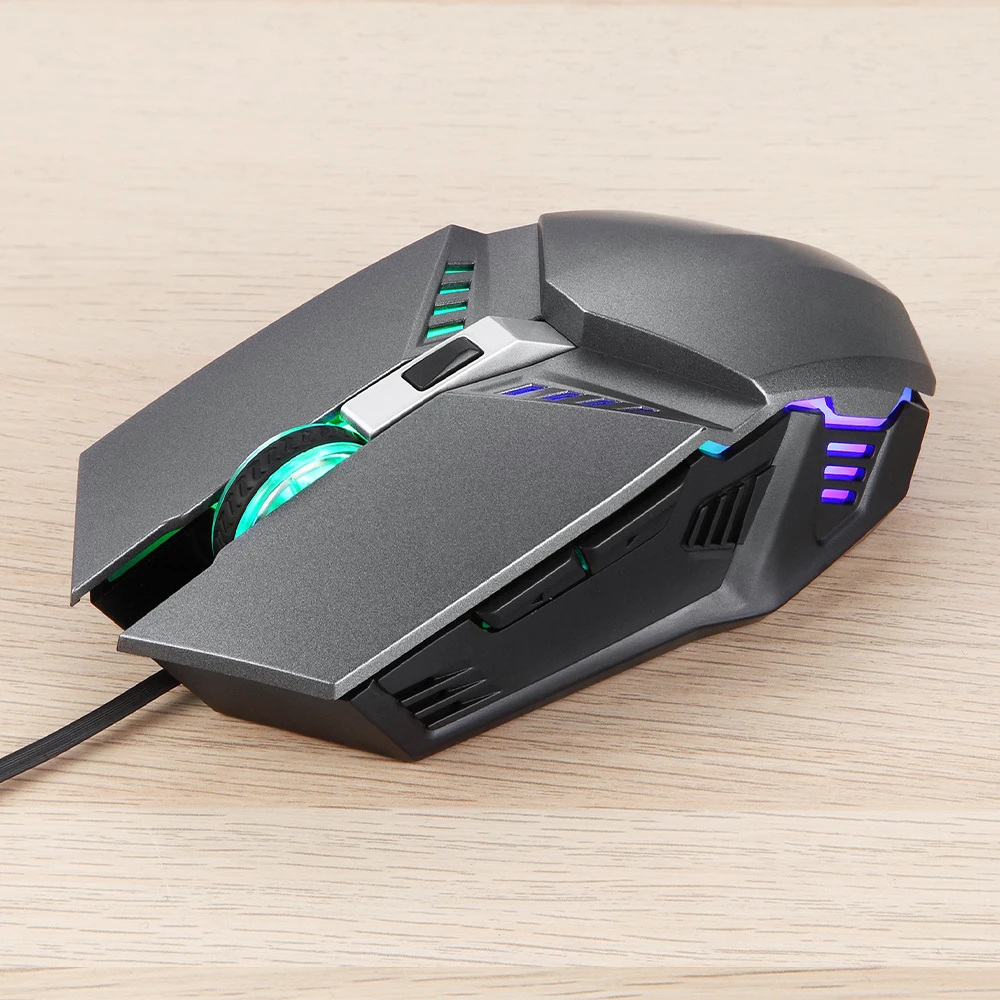Spielmaus, benutzerdefiniertes USB-RGB-Licht, kabelgebunden, optisch, USB-Gaming-Maus, Laptop, Desktop, Hintergrundbeleuchtung, OEM-Gaming-Maus 1