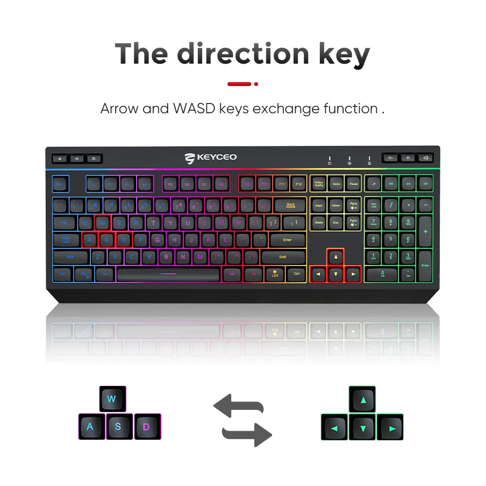 Keyceo Ergonomic Backlit Mechanical Keyboard KY-K9570 KY-K9570 3