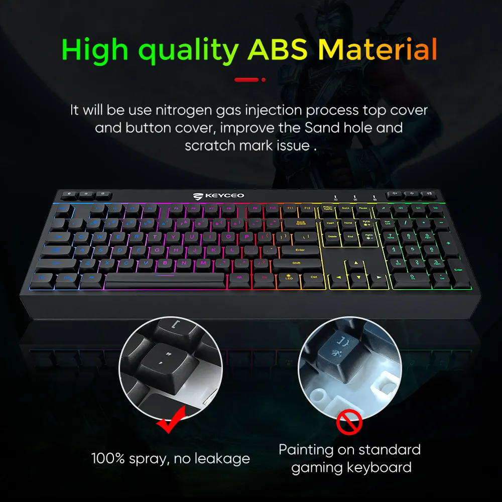 Keyceo Ergonomic Backlit Mechanical Keyboard KY-K9570 KY-K9570 5