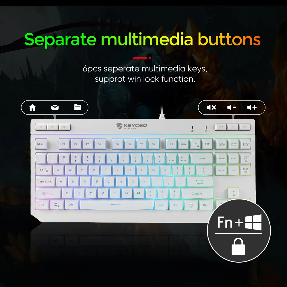 Keyceo Brand OEM Mechanical Keyboard Supplier-3 6