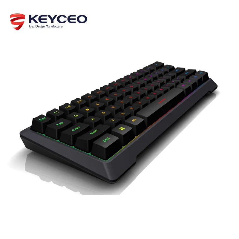 Wholesale Factory Price Wireless 2.4g Rgb Backlit Gaming Keyboard Long-lasting Battery Life Ergonomic Design Mini Keyboard 1