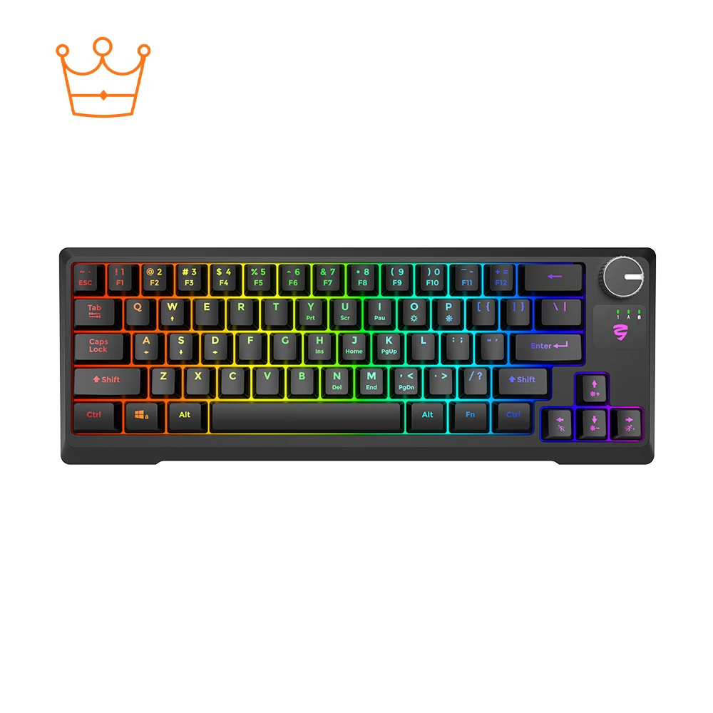 Mini Oyun Klavyesi Taşınabilir 64 Tuşlu Rgb Arka Işık Oyun Klavyesi Dizüstü Pc Oyun Oyun Klavyesi Kablosuz 1