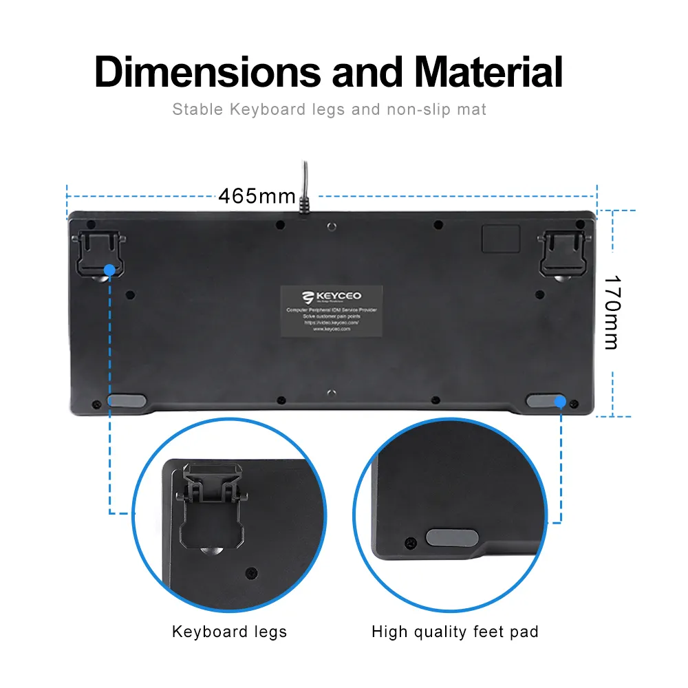 Gaming Mouse Manufacturer Keyceo Brand KY-K9961RF Membrane 7