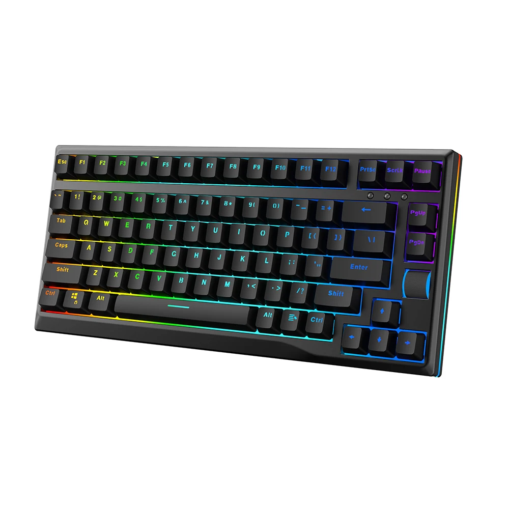 Wholesale Usb Wired 83keys Pc Computer Laptop Gaming Keyboard Manufacturer 60%ergonomic Keyboard Mechanical Rgb Backlit 1