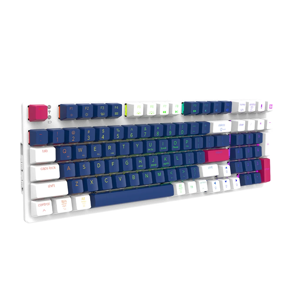 Diy Mechanical Keyboard Gaming Rgb 3 Mode Wireless Bluetooth 96 Keys 60% Game Keyboard Pbt Multimedia Manufacturer 1