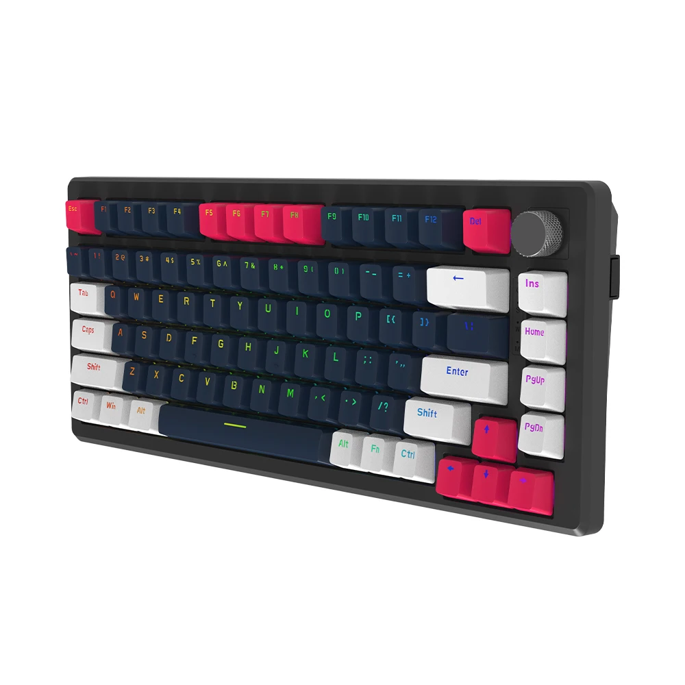 Diy Simple Professional Gaming Mechanical Keyboard Hot Swap Shaft Rgb Wireless Bt Control Volume Game Keyboard Pbt Manufacturer 1