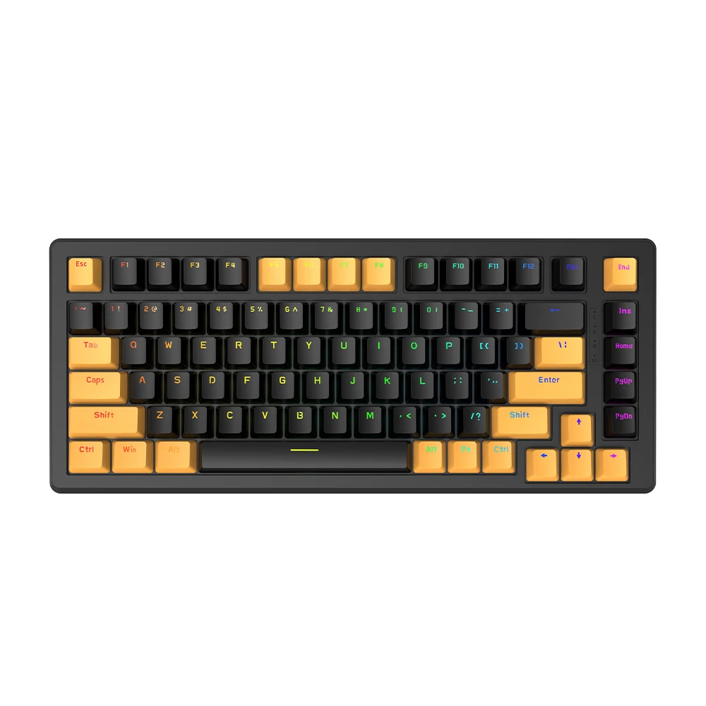 Mini tastiera meccanica Fai da te Hot Swap Albero Rgb Pbt Tastiera wireless di qualità Tradizionale struttura incassata Copritasti personalizzati 1