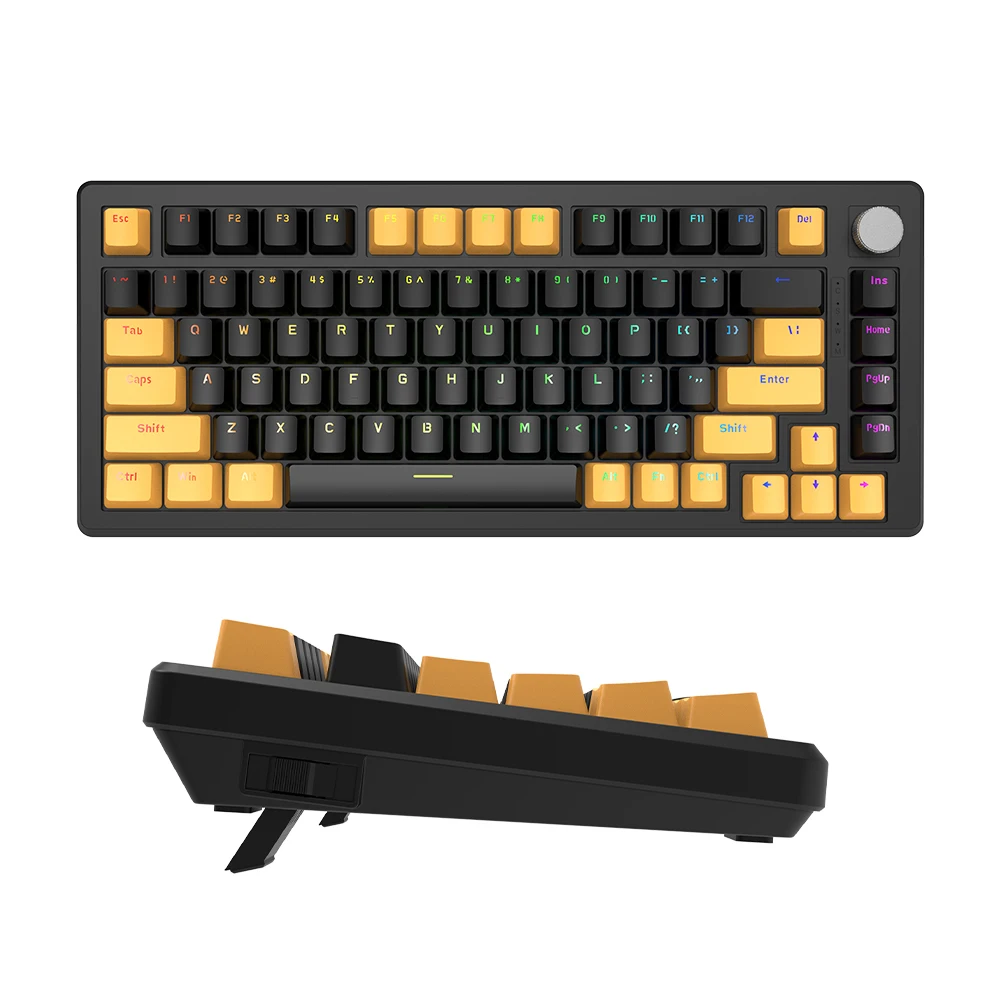 Mini clavier mécanique bricolage échange à chaud 83 touches jeu professionnel Simple conception de clavier Bluetooth sans fil économiser de l'argent, facile à utiliser 1