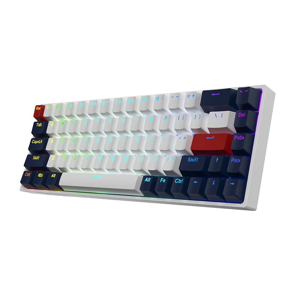 Mini Mechanical Keyboard 60% Ergonomic Design Small Size Design,Compact Layout Keyboard Pc 1