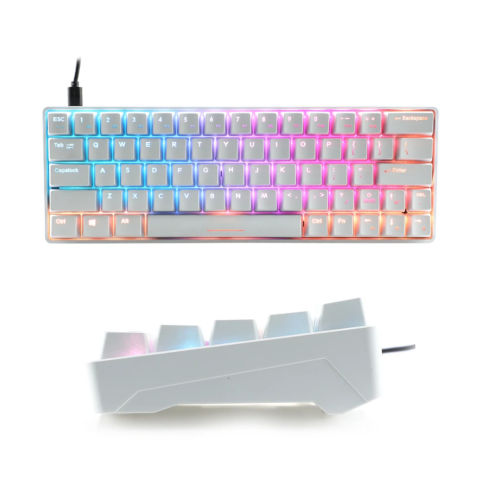 Oem Mechanical Keyboard Compact Design Rainbow & Rgb Supported/wired & Rechargeable Mini Keyboard Mechanical Gaming Office 1