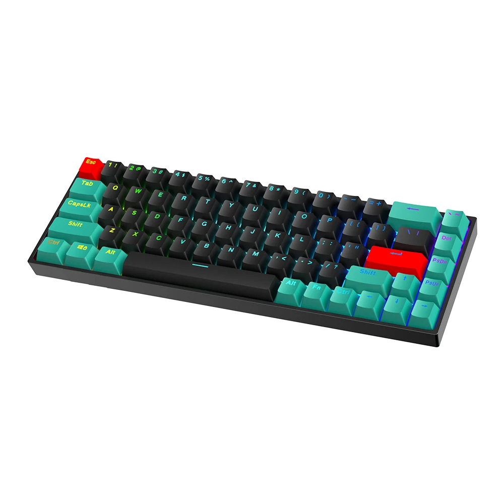 Mini Tastiera OEM Tastiera Meccanica da Ufficio Gaming Compatta RGB Cablata & Tastiera Meccanica Ricaricabile 1