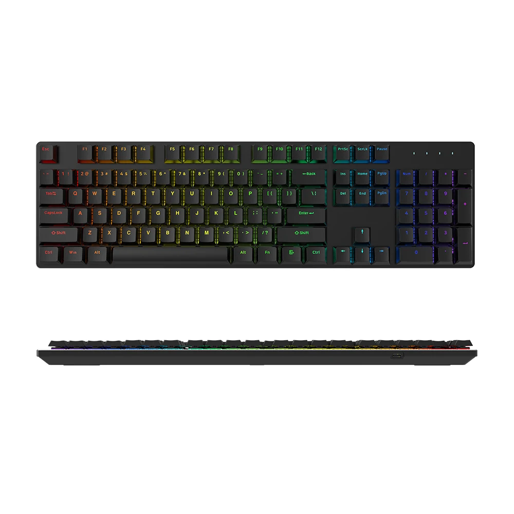 Tastiera meccanica wireless impermeabile Tkl tastiera da gioco meccanica Bluetooth+usb per tastiera da gioco per PC sottile 1