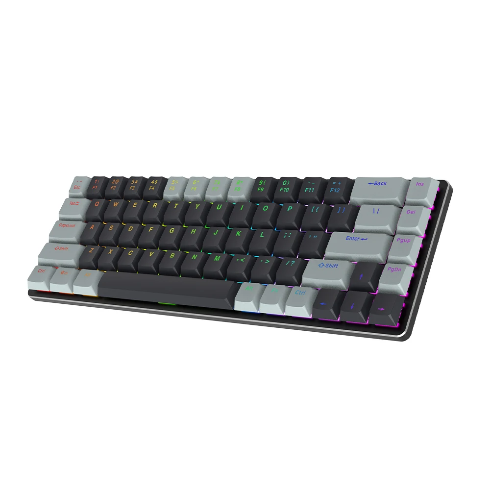 Prestazioni perfette Interruttore anti-ghost Mini tastiera Meccanica Retroilluminazione Rgb Tastiera da gioco wireless Bluetooth + USB Piccola Cina 1