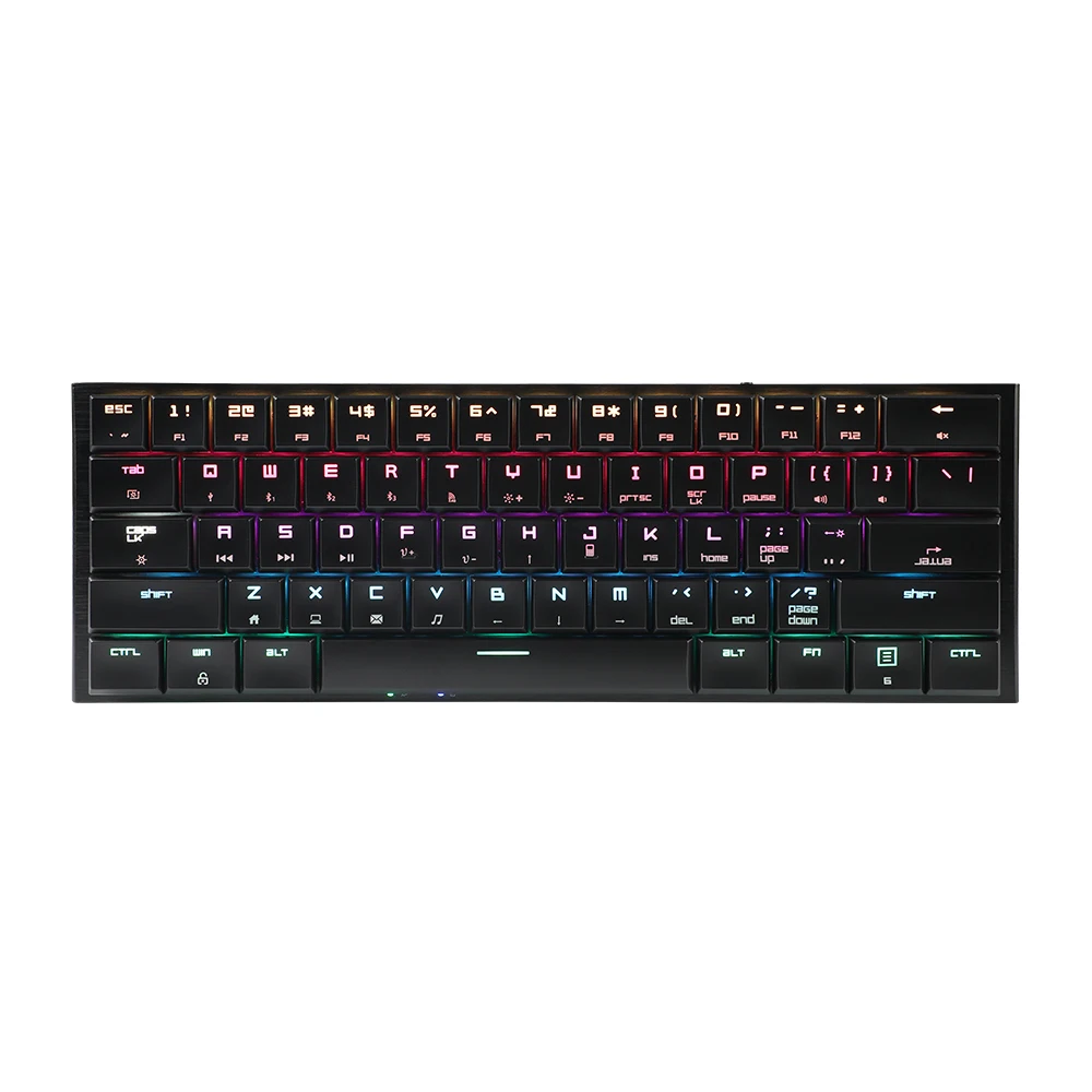 Slim Chocolate Mechanical Keycaps Rgb Gaming 85 Keys Thin Keycaps 3 Mode 2.4ghz/bt Wireless/usb Wired For Pc Office 1