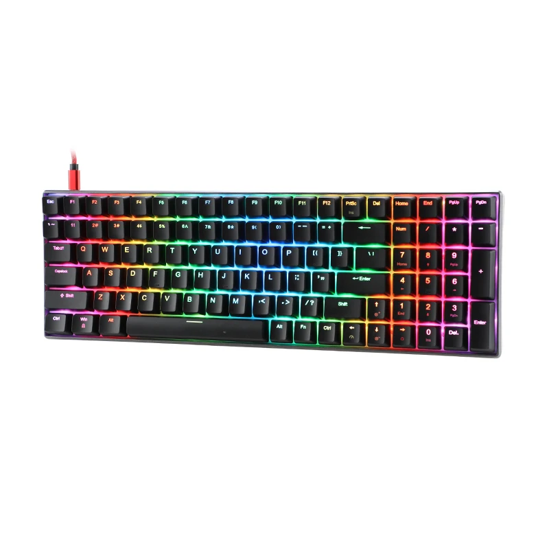 Oem メカニカルキーボード、有線コンパクト Pc キーボードメカニカルゲーミングキーボードミニ 101 キーコンピュータ/ラップトップ用 1