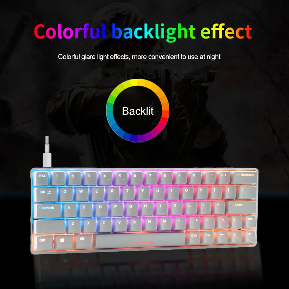 OEM Keyboard Keyceo Brand Usb 3.5mm 60 Million Times Outemu Switches 4