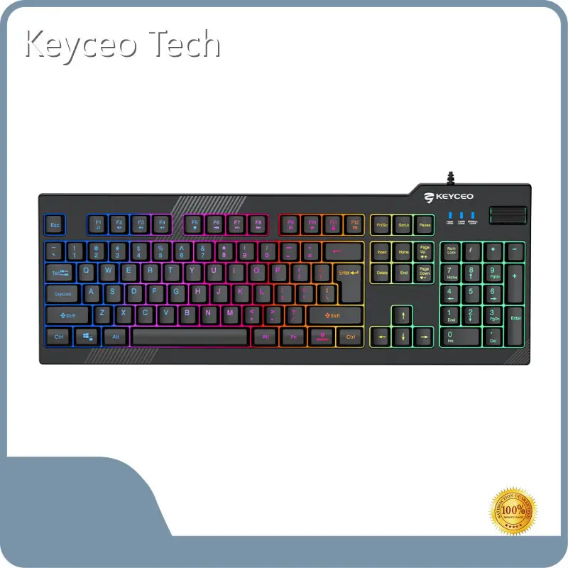 Keyceo Mechanical Keyboard Vs Membrane for Gaming Brand USB KY-K9330 RGB and Rainbow Backlit 1