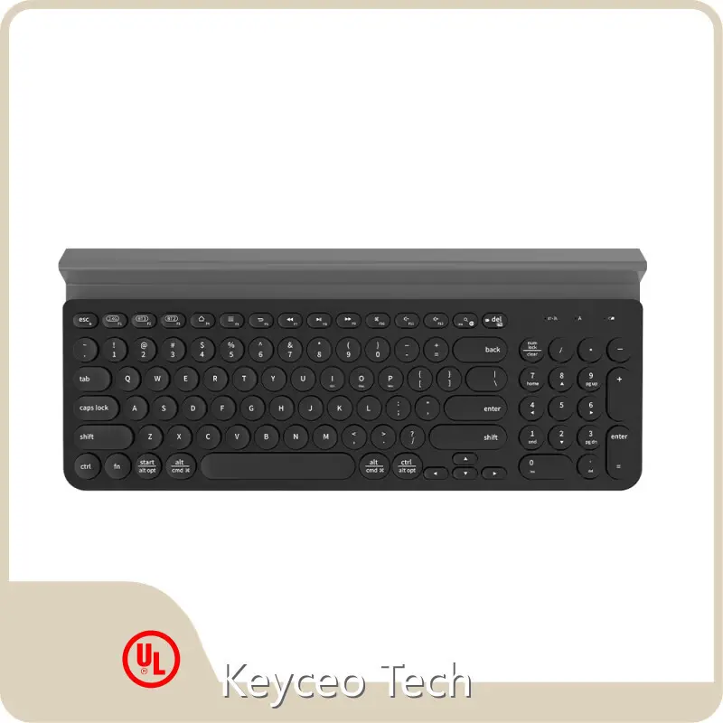 Wireless Keyboard Office 2.4G + BT 3.0 + BT 5.0 Multifunction Keyboard UK Keyceo Brand Wireless Keyboard Office 1