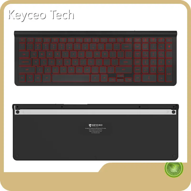 Keyceo Ergonomic Mechanical Keyboard Mac 480mAh PET Silver Wire Printing 1