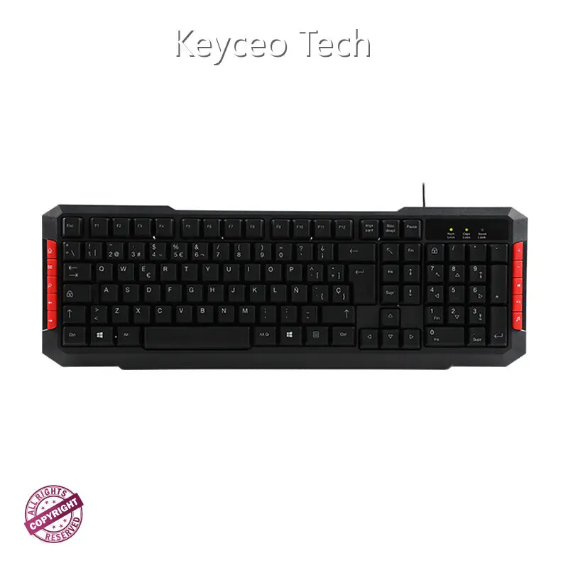 Ts91 Wired Keyboard 402*150*21mm Keyceo 1