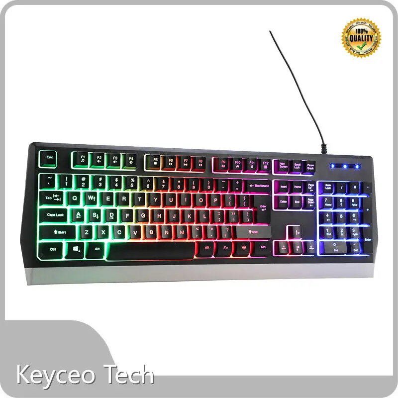 Silent Gaming Keyboard 465*165*35mm Support All the Languange Keyceo 1