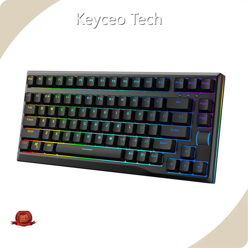 Keyceo Brand Best Mechanical Keyboard Manufacturers Laser Keyboard Rainbow/RGB USB 2.0 OUTEMU 1