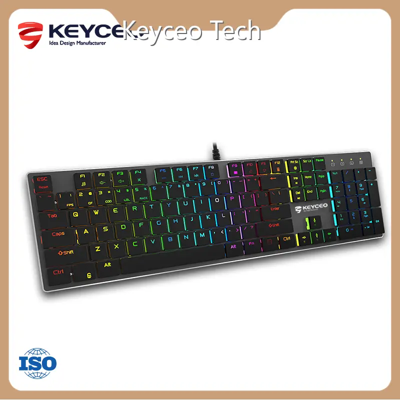 Gaming Keyboard Manufacturers Fashion Keyceo Brand Company Yes KY-MK100 1