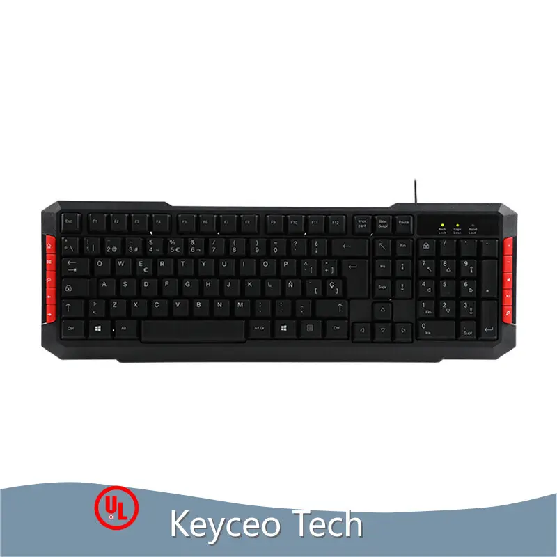 Keyceo Wired Keyboard Officeworks Brand 402*150*21mm KY-K607 USB Custom 1