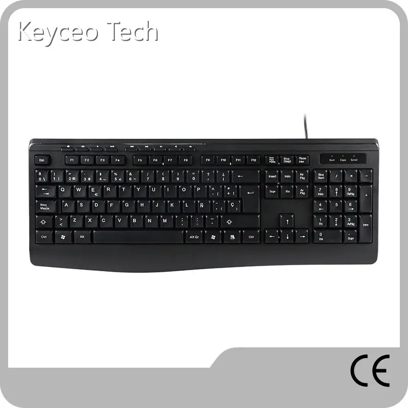 Officeworks Wired Keyboard Keyceo Brand Company Support All the Languange 1