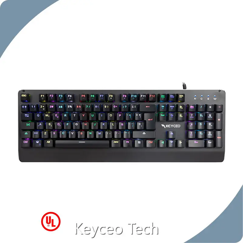 Gaming Rgb Mechanical Keyboard Keyceo L/C KY-MK01 Custom 465*161*32mm(keyboard) 123*61*41 Mm(Mouse) Rainbow 1