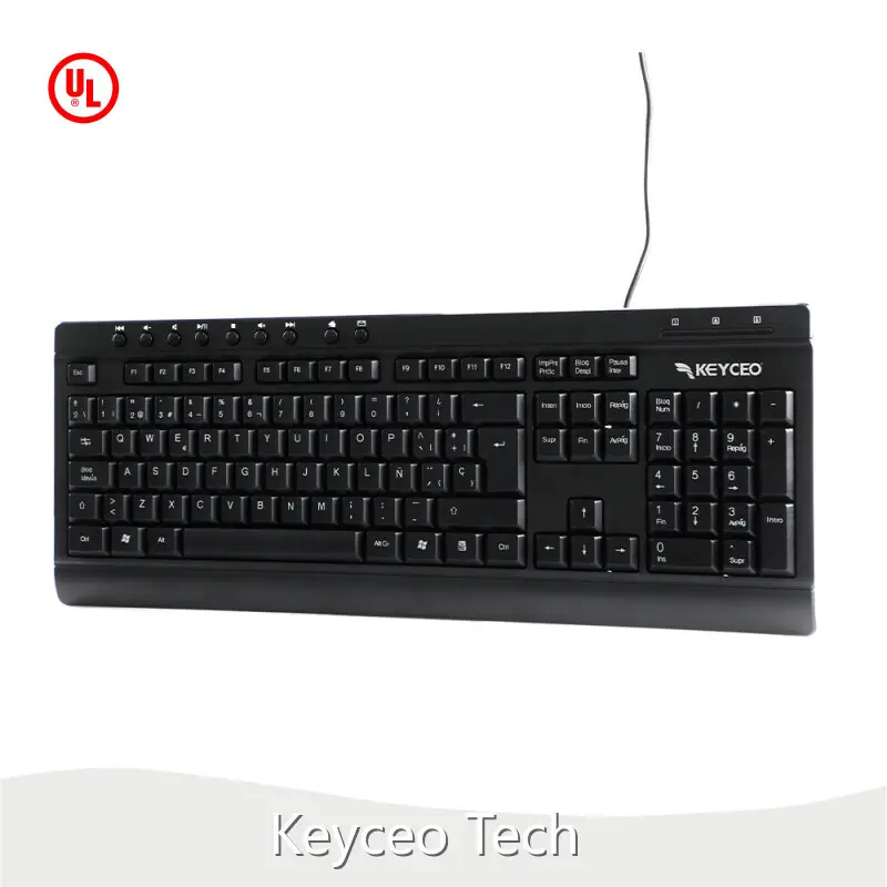 Ergonomic Chair Mount Keyboard Tray 8 Million 104/105/107 Keys Ergonomic Chair Mount Keyboard Tray USB 2.0 Keyceo Brand 1