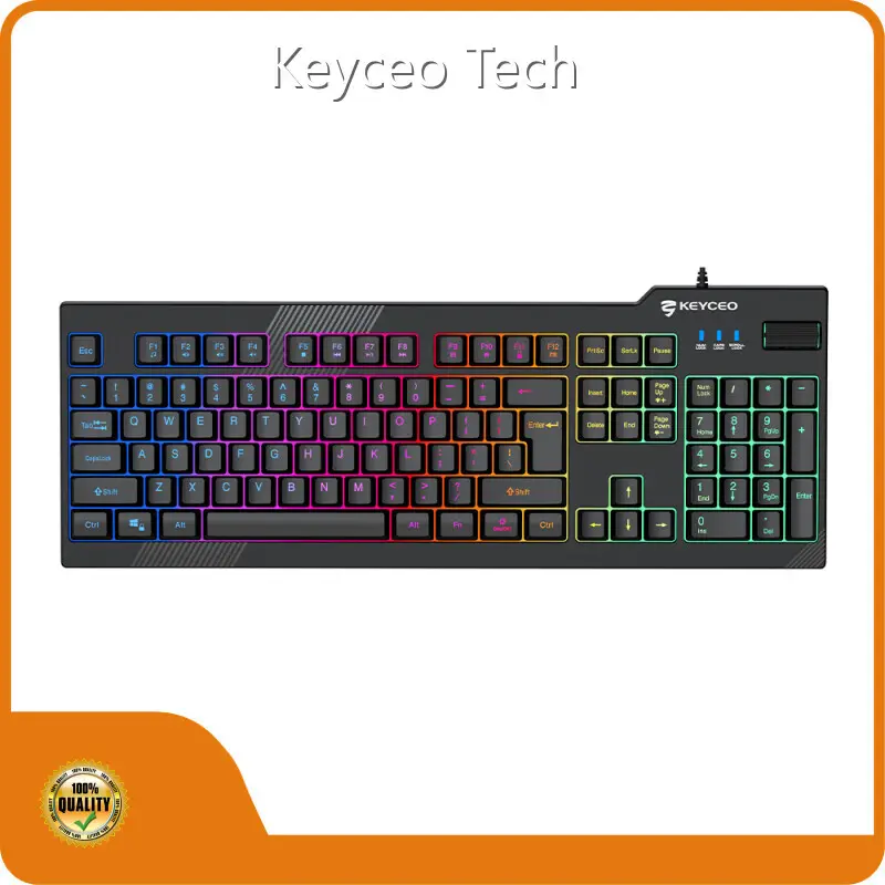 Keyceo Brand the Best Membrane Keyboard Approx:440*163*38mm RGB and Rainbow Backlit USB Supplier 1
