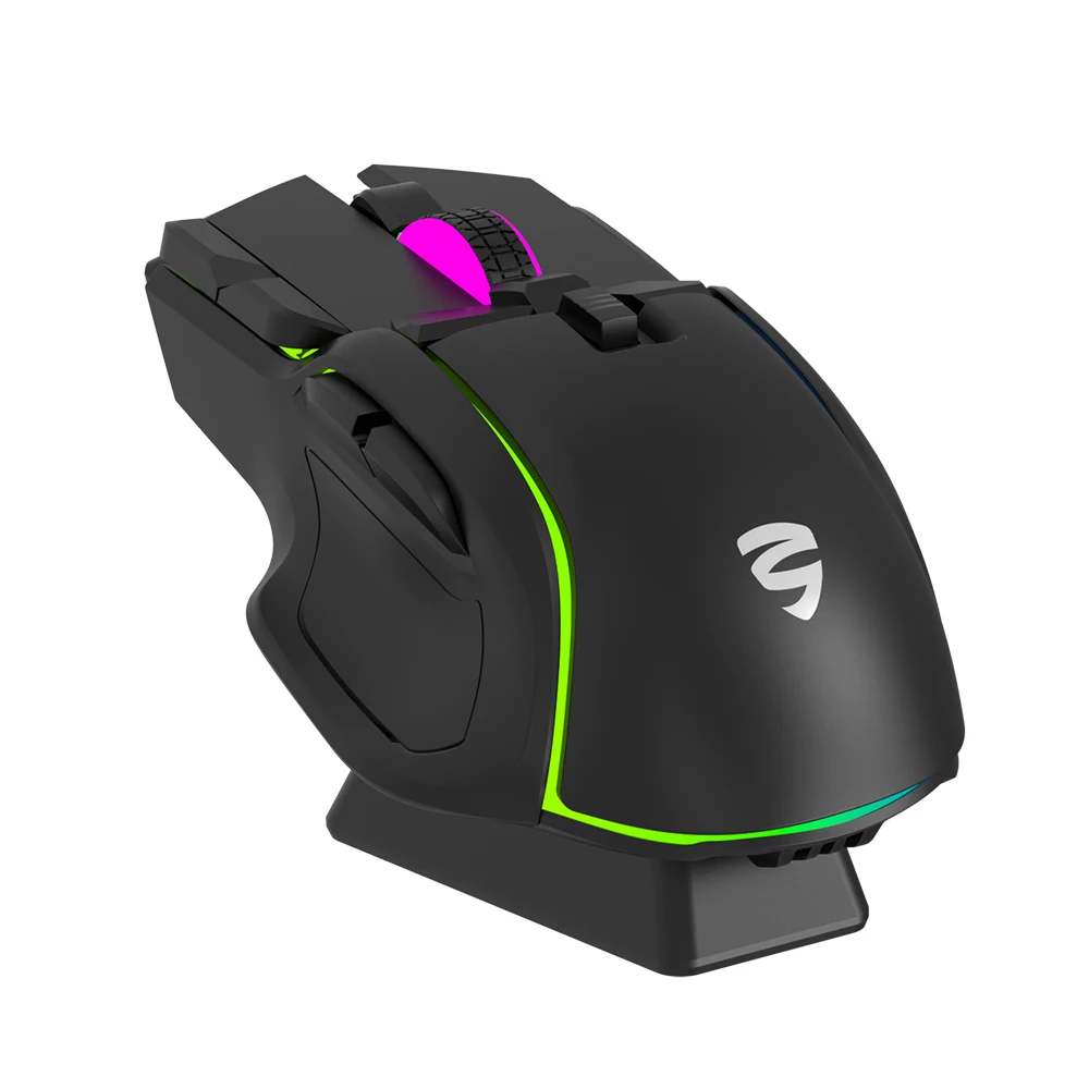 KY-M1052 Dock Wireless gaming mouse 2.4G+BT+USB charging dock easy for charging mouse ergonomic PC Computer Accessories Mouse 1