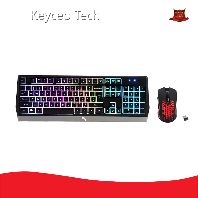 Keyceo Brand Gaming Keyboard Bundle 2.4G 800-1200-1600-2400 KY-7000 1