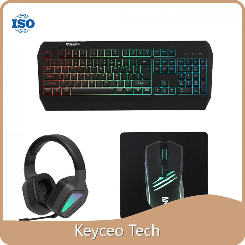 Keyceo Brand Keyboard and Mouse Wireless Gaming Support All the Languange Different Color DPI: 800-1200-1600-2400DPI Supplier 1