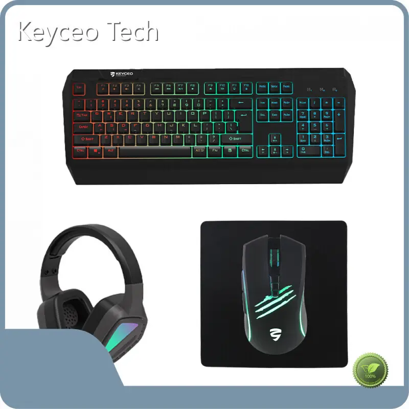 Keyceo Brand Pc Gaming Keyboard and Mouse Bundle Support All the Languange 2.4G+BT DPI: 800-1200-1600-2400DPI Supplier 1