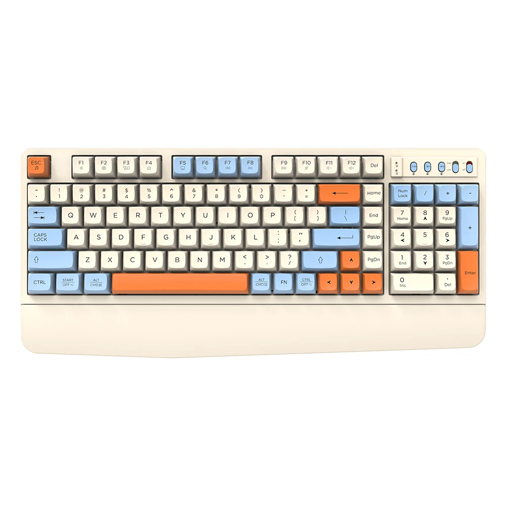 KY-K9991 Herní klávesnice RGB Membránová klávesnice Herní bílá podpora vlastní kabelové 1