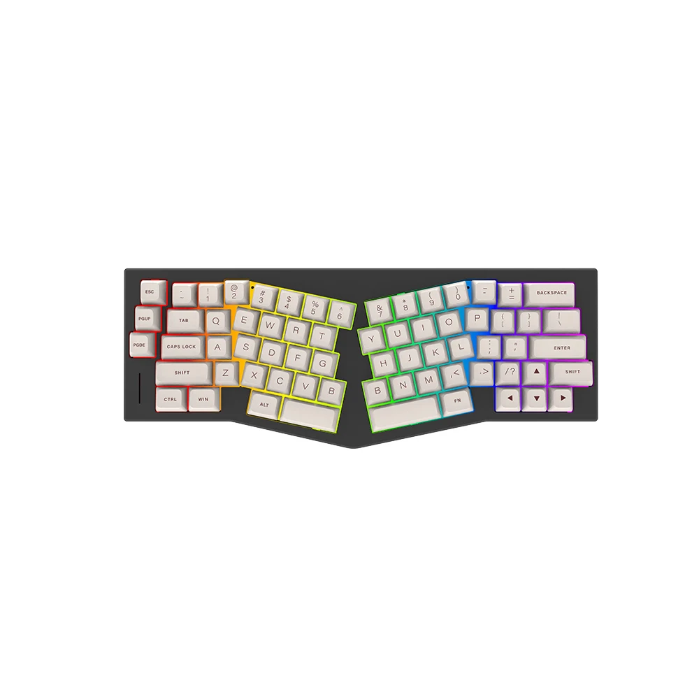 KY-MK122 OEM výroba DIY alice mechanická klávesnica Ergonomický dizajn Kryt z hliníkovej zliatiny pre hernú kanceláriu 1