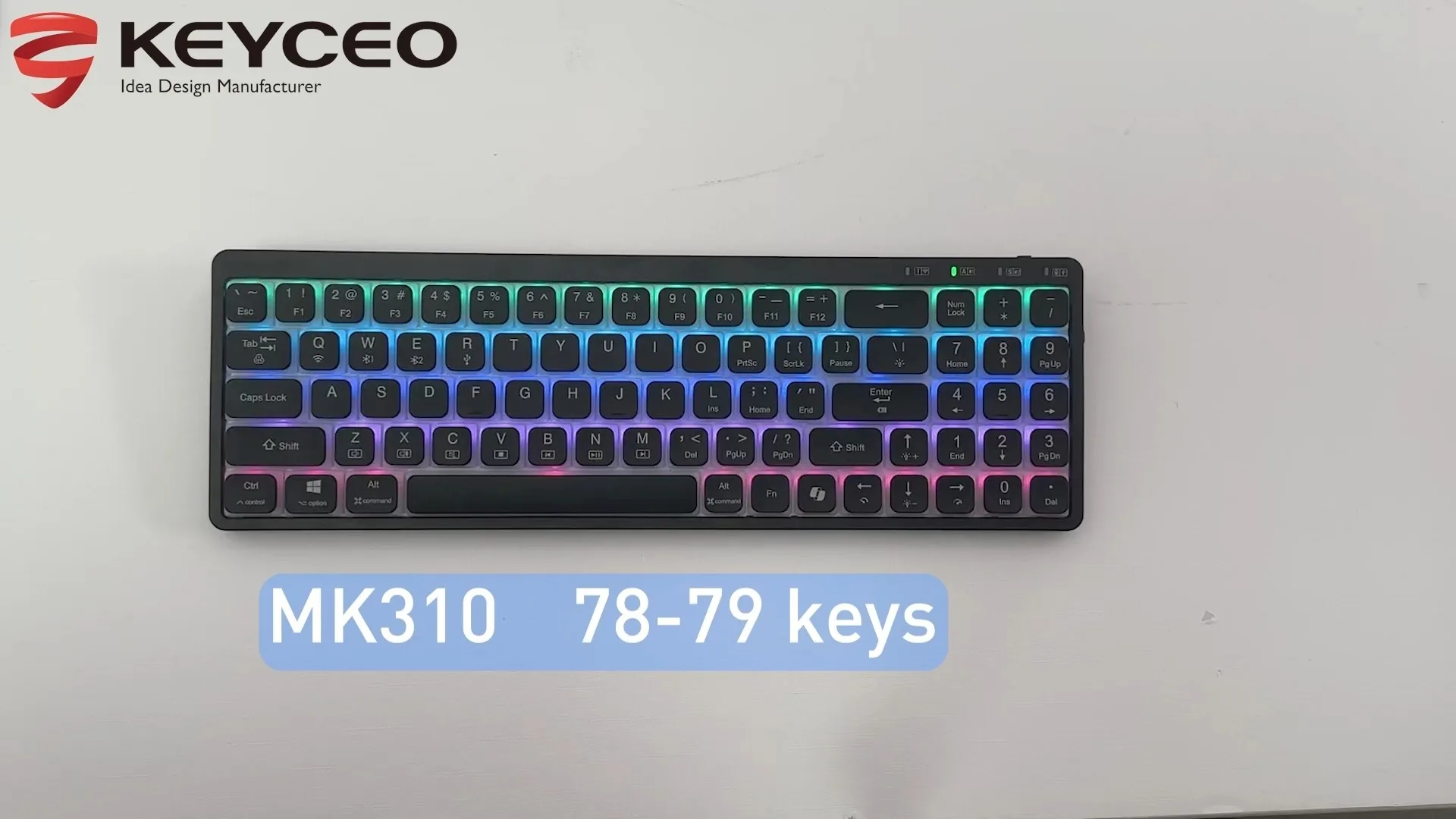 KY-MK310 78-key low-profile mechanical keyboard Double injection keycaps, color can be customized RECE BT keyboard Mechanical Switches 1