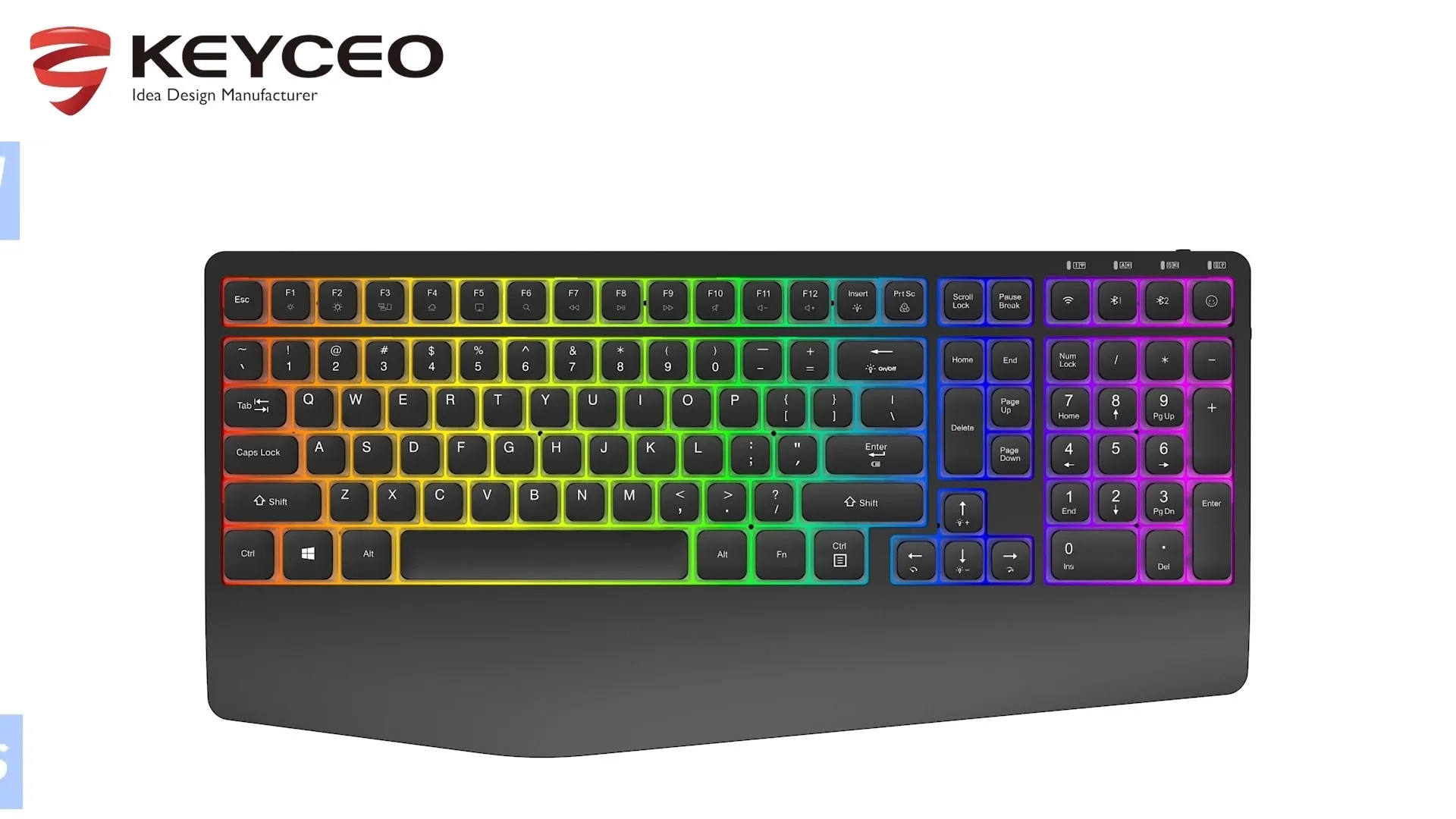 KY-MK300 Office, Gaming Keyboard wireless low-profile mechanical keyboard Bluetooth Double injection keycaps, color can be customized 1