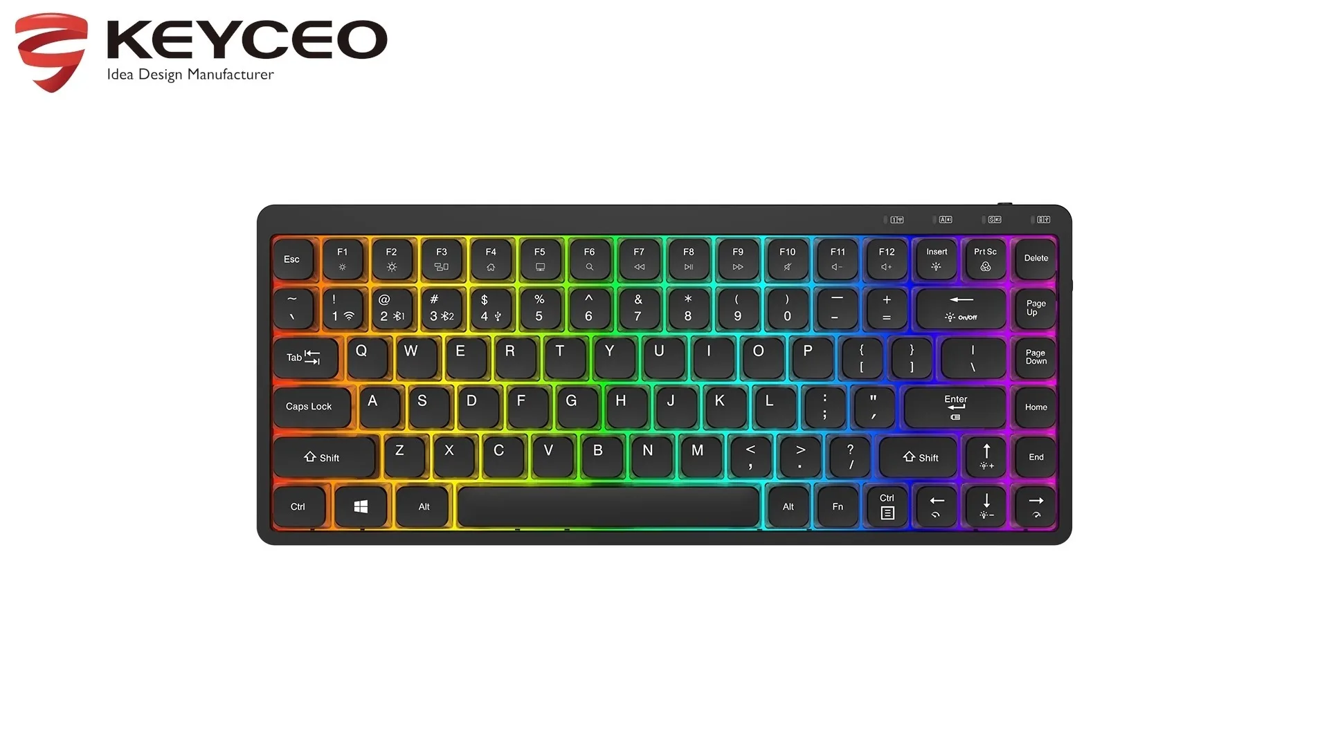 KY-MK306 핫 세일 RGB 백라이트 풀 키 레이아웃- 효율적이고 편리한 인체 공학적 디자인 로우 프로파일 기계식 키보드 1
