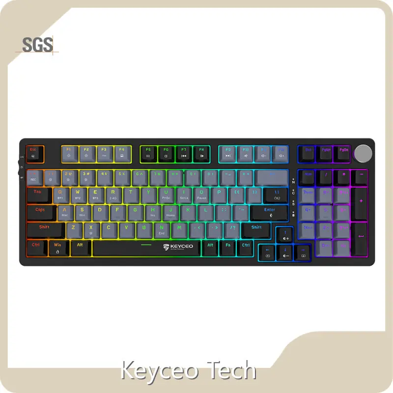 OEM Mechanical Keyboard Keyceo Brand 2.4G+BT+USB RGB 1