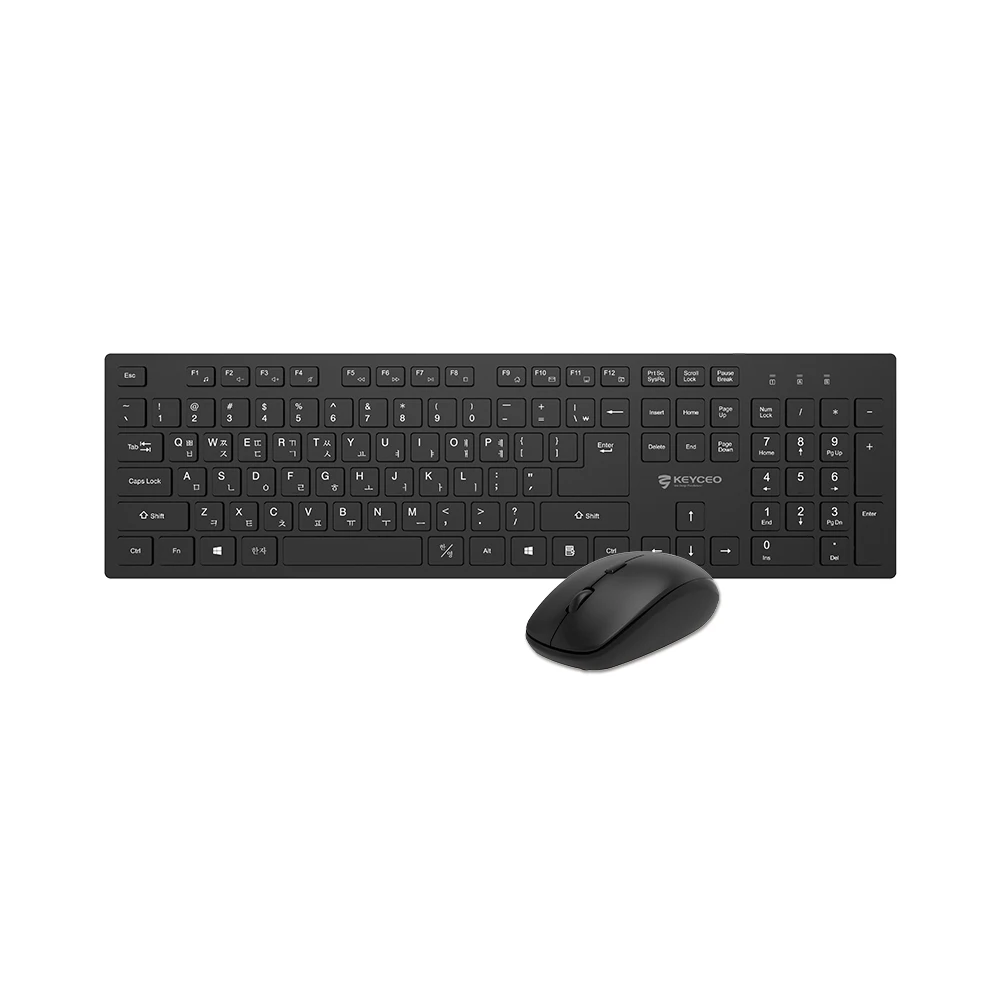 KY-4410W-HW Упрощенный дизайн, беспроводная клавиатура и мышь 2,4G, комбинированная гарантия качества, мультимедийные ярлыки FN для делового офиса 1