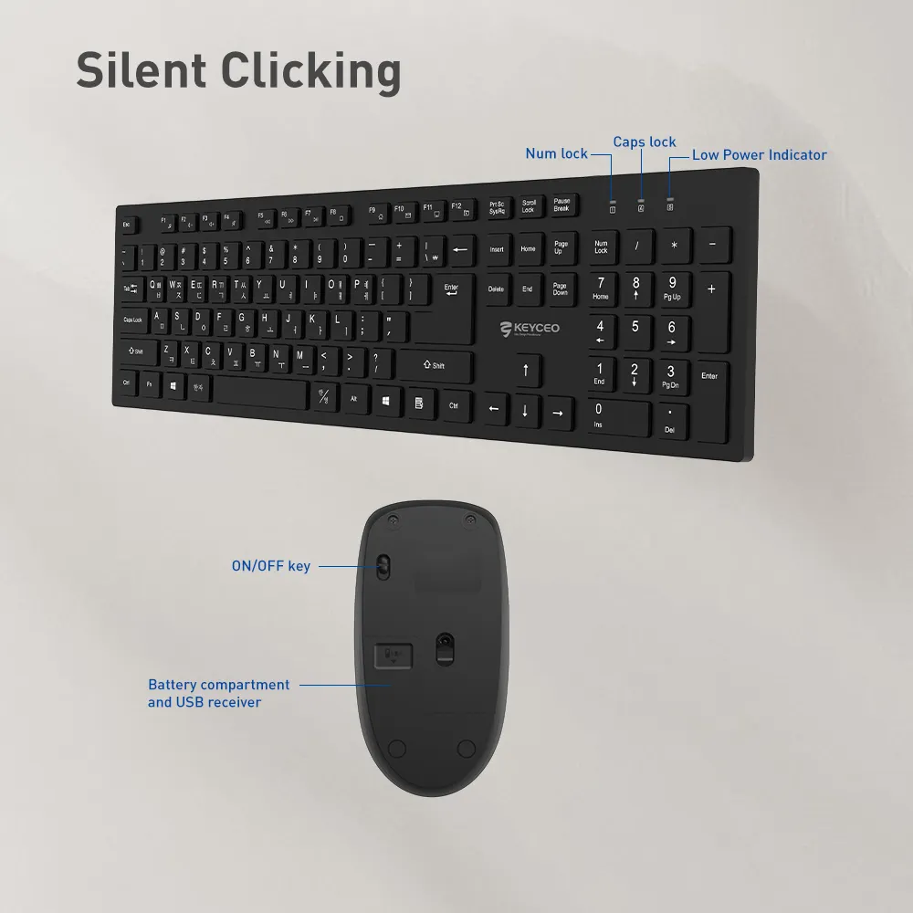 Gaming Keyboard and Mouse Combo KY-4410-HW - - Keyceo 10