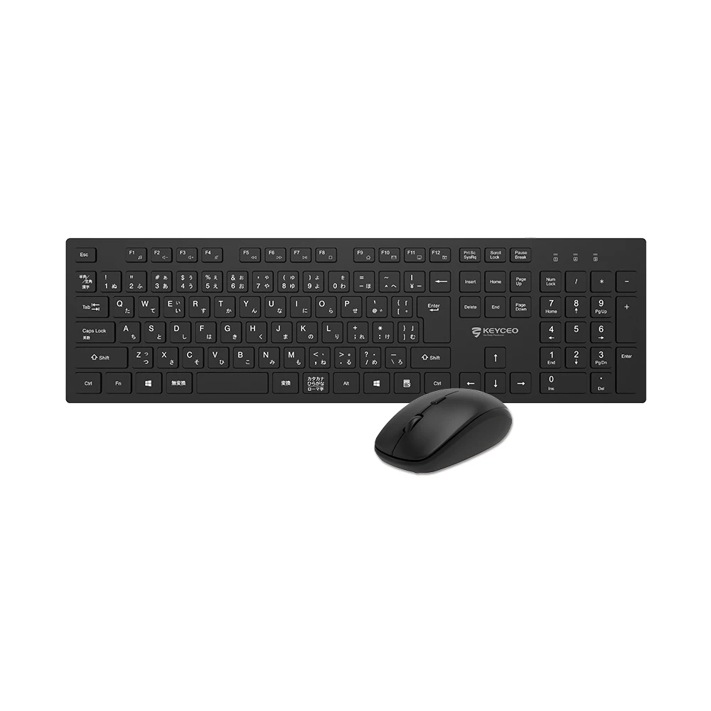 KY-4410W-JP Японская версия FN Multimedia Shortcuts 2.4G Беспроводная клавиатура и мышь Эргономичный дизайн для делового офиса 1