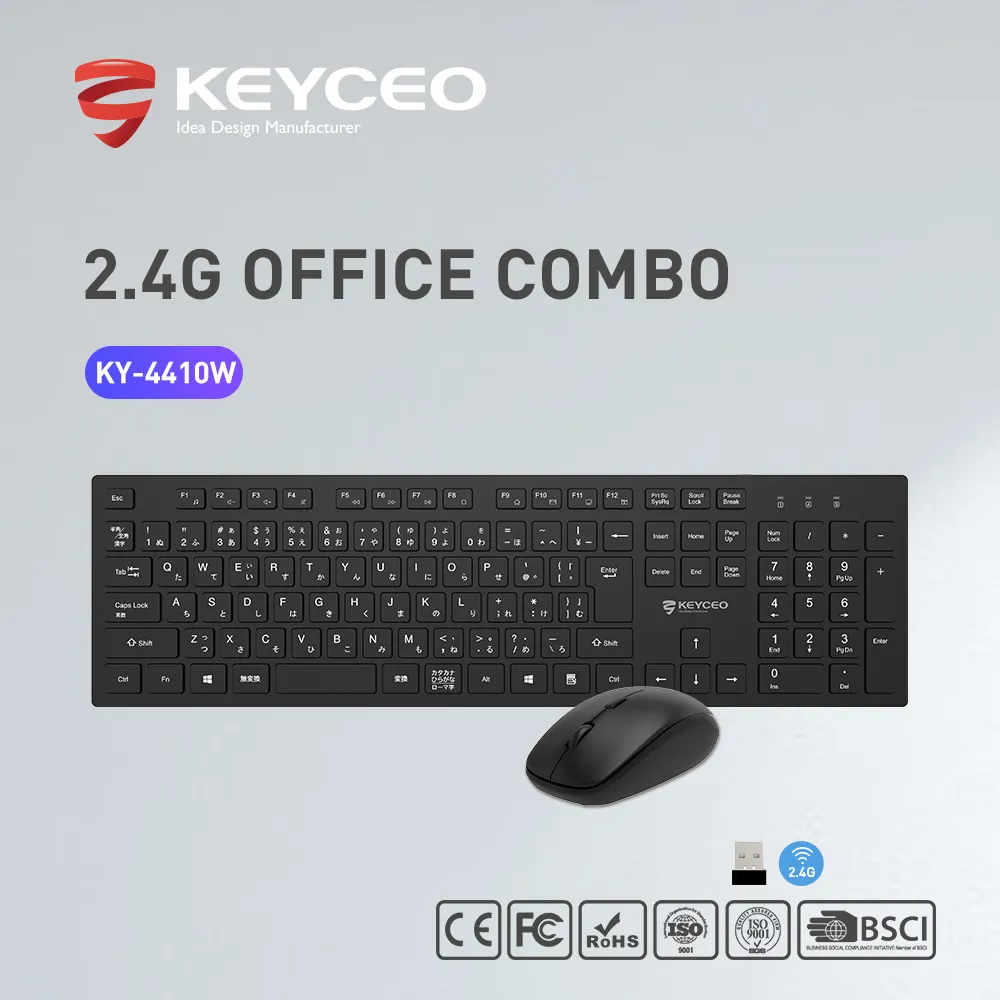 Keyboard and Mouse Combo 2.4G OFFICE COMBO by Keyceo-2 4