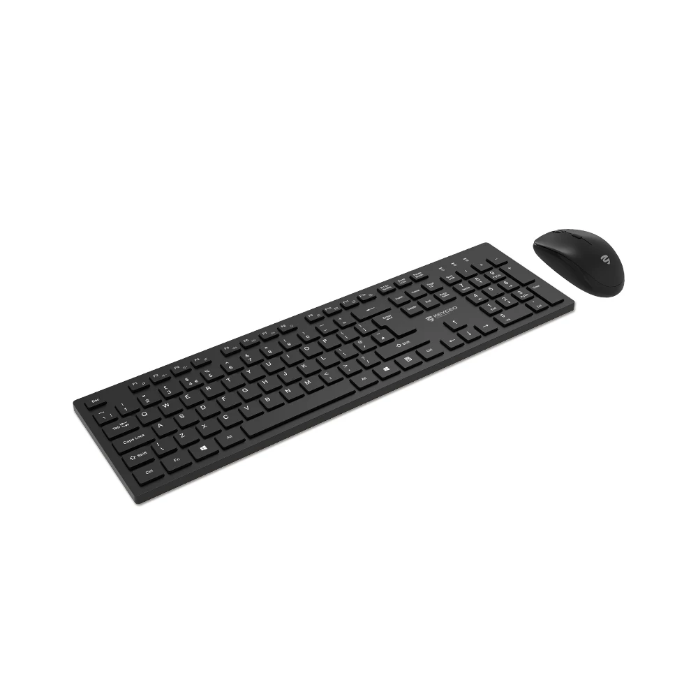KY-4410W-UK Английская версия FN Мультимедийные ярлыки Эргономичный комфорт Комбинированная беспроводная клавиатура и мышь 2,4G с бесшумным нажатием для отличного офиса 1