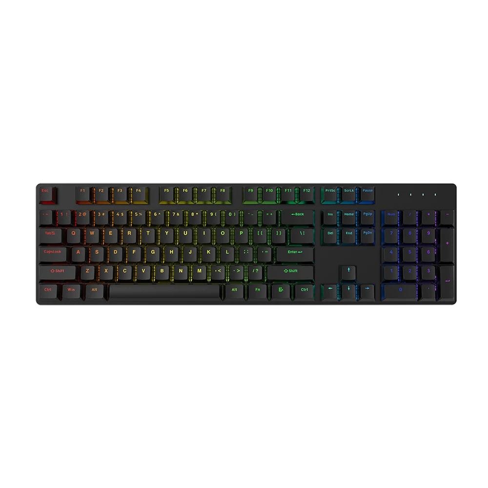 KY-MK102 WBR Mechanische Gaming-Tastatur mit drei Modi, RGB-Lumineszenz, Hot-Swap-fähige mechanische Schalter, abnehmbares Kabeldesign, verwendet für Spiele und Büro 1