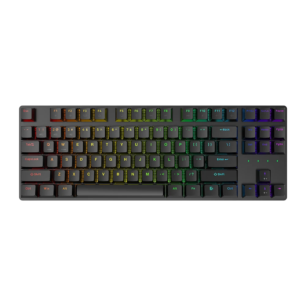 KY-MK103WBR 2,4G+BT+USB trojrežimová herná mechanická klávesnica RGB podsvietenie 1300mAh batéria podpora hot-swap pre laptop PC Desktop 1