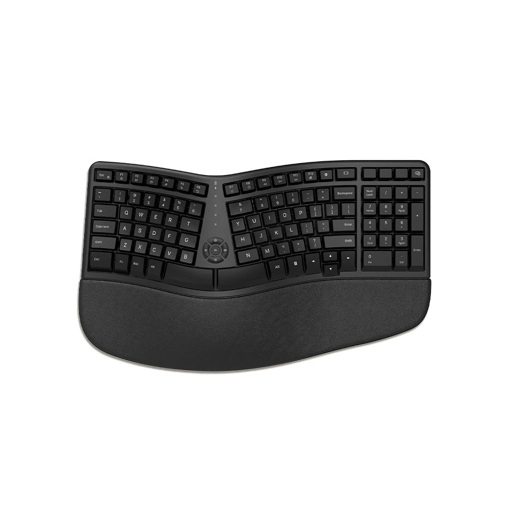 KY-K884 USB Ergonomic Keyboard Comfortable Natural Typing Palm Rest Multi-Device Keyboard for Windows 7/8/10 1